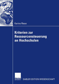 Vorderes Coverbild Kriterien zur Ressourcensteuerung an Hochschulen