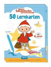Vorderes Coverbild Trötsch Unser Sandmännchen Lernkarten Schreib und wisch weg mit Stift