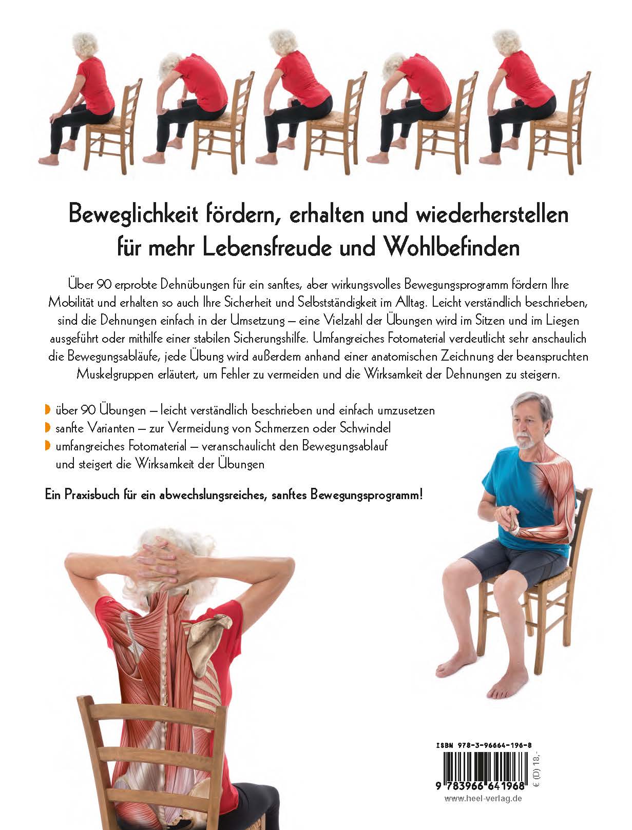 Rückseitencover Stretching für Senioren