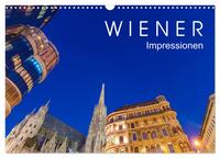 Vorderes Coverbild W I E N E R Impressionen (Wandkalender 2026 DIN A3 quer), CALVENDO Monatskalender