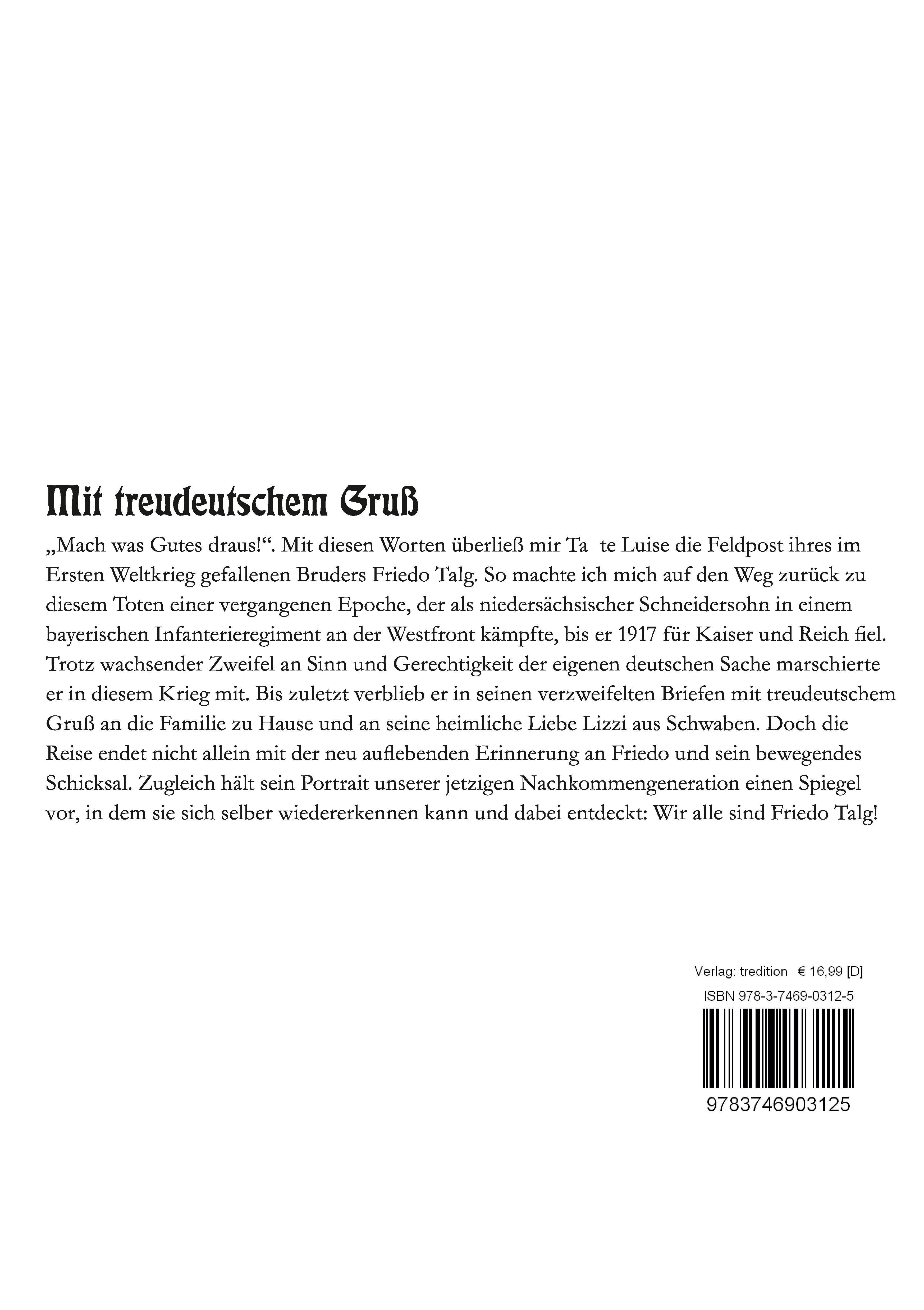 Rückseitencover Mit treudeutschem Gruß