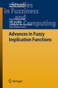 Vorderes Coverbild Advances in Fuzzy Implication Functions