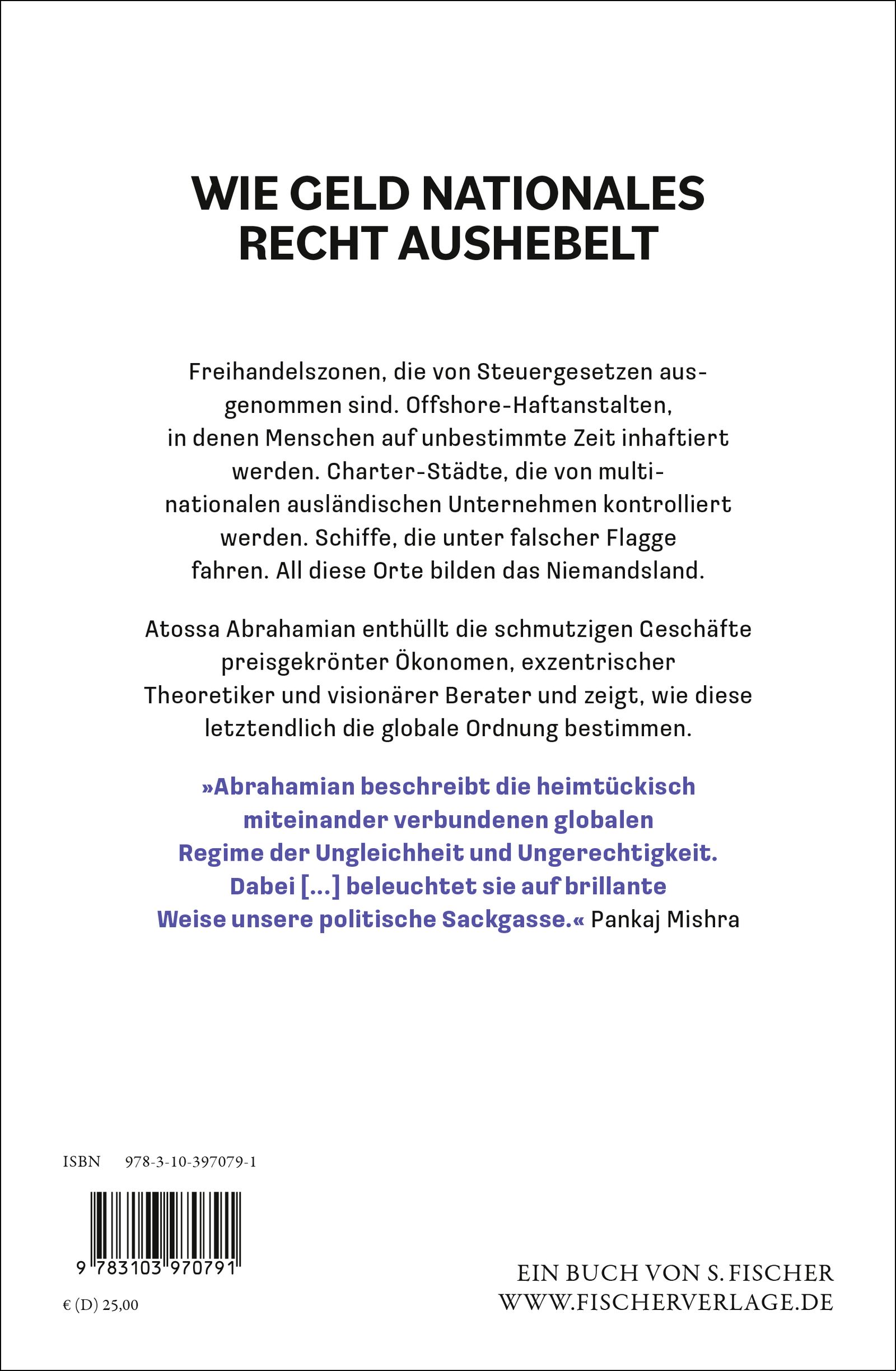Rückseitencover Schmutzige Geschäfte im Niemandsland
