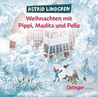 Vorderes Coverbild Weihnachten mit Pippi, Madita und Pelle
