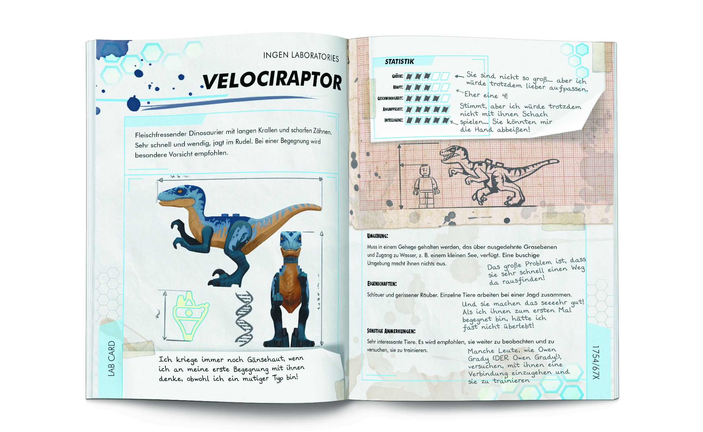 Beispielinhalt (Bild) LEGO® Jurassic World™ – Das große Dinosaurierbuch