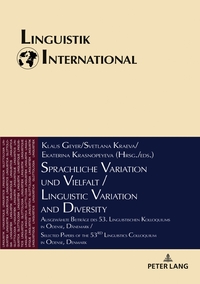 Vorderes Coverbild Sprachliche Variation und Vielfalt / Linguistic Variation and Diversity