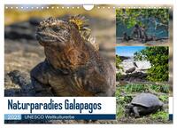 Vorderes Coverbild Naturparadies Galapagos - UNESCO Weltkulturerbe (Wandkalender 2025 DIN A4 quer), CALVENDO Monatskalender