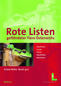 Vorderes Coverbild Rote Listen gefährdeter Tiere Österreichs