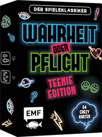 Vorderes Coverbild Kartenspiel: Wahrheit oder Pflicht – Teenie Edition