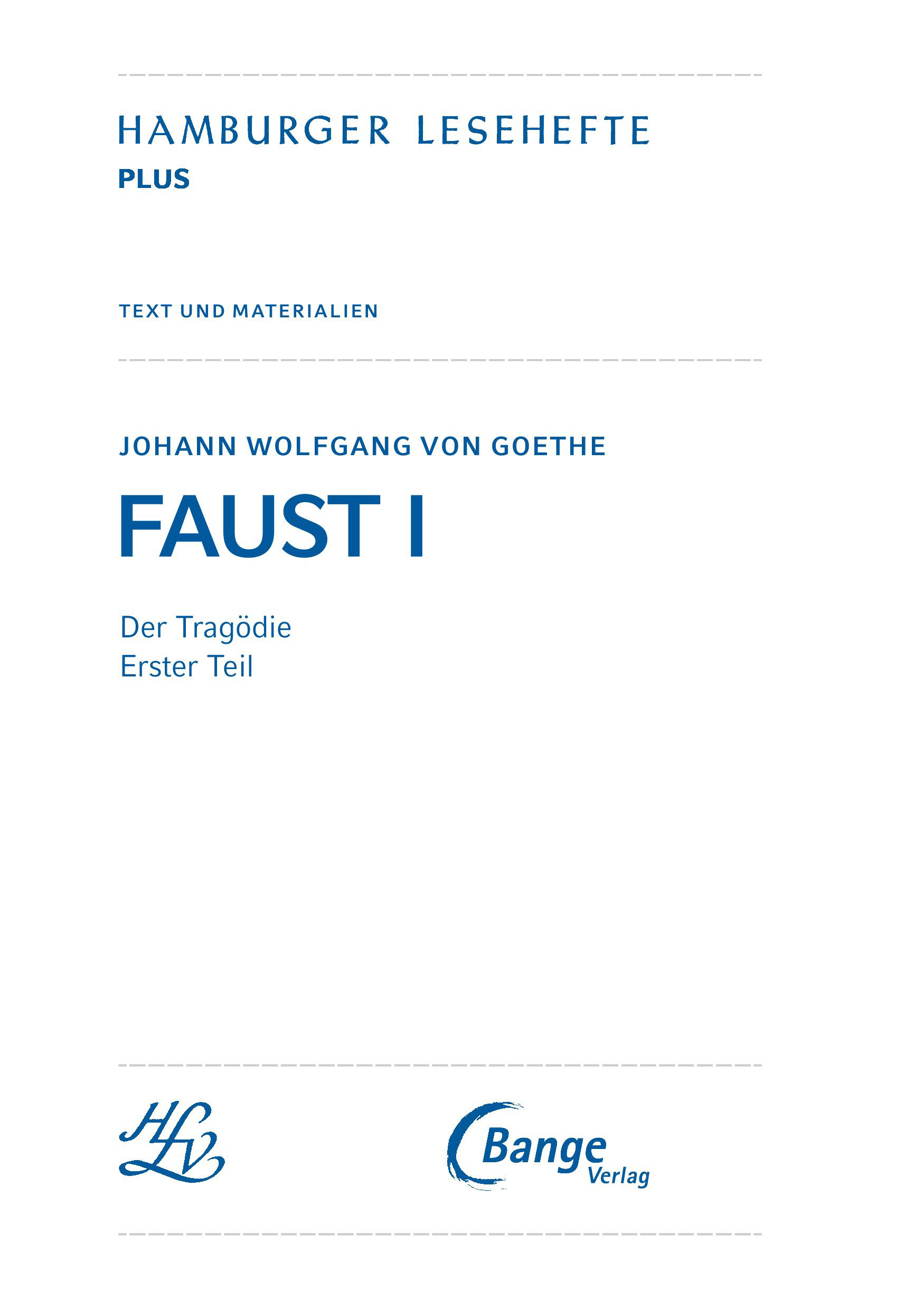 Beispielinhalt (Bild) Faust I von Johann Wolfgang von Goethe (Textausgabe)