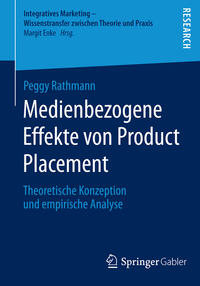 Vorderes Coverbild Medienbezogene Effekte von Product Placement