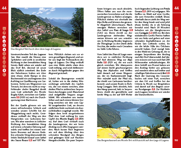 Beispielinhalt (Bild) Kümmerly+Frey Wanderführer Tessin