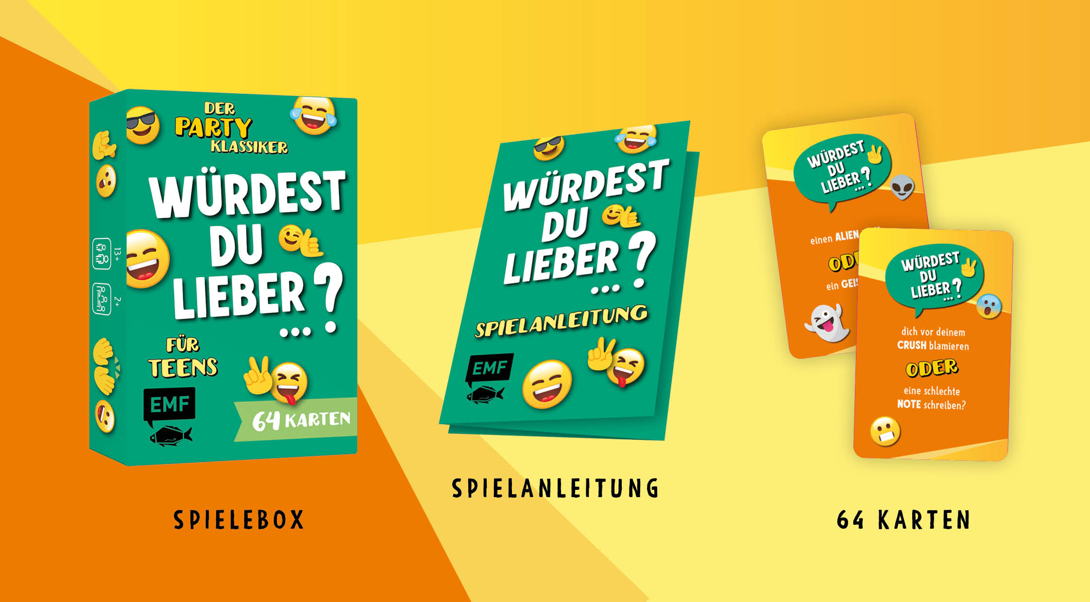 Beispielinhalt (Bild) Kartenspiel: Würdest du lieber ...? Für Teens
