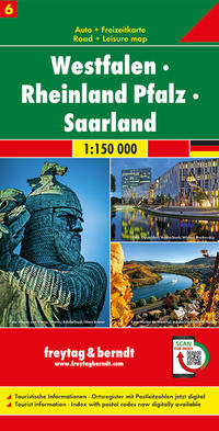 Vorderes Coverbild Westfalen - Rheinland Pfalz - Saarland, Autokarte 1:150.000, Blatt 6