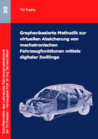 Vorderes Coverbild Graphenbasierte Methodik zur virtuellen Absicherung von mechatronischen Fahrzeugfunktionen mittels digitaler Zwillinge