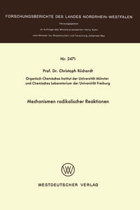 Vorderes Coverbild Mechanismen radikaler Reaktionen