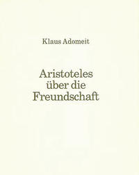 Vorderes Coverbild Aristoteles über die Freundschaft