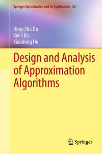 Vorderes Coverbild Design and Analysis of Approximation Algorithms
