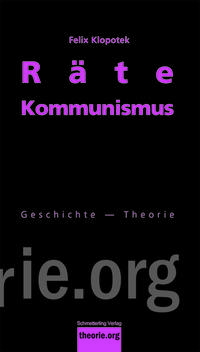 Vorderes Coverbild Rätekommunismus