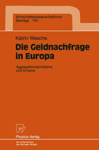 Vorderes Coverbild Die Geldnachfrage in Europa