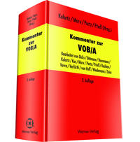 Vorderes Coverbild Kommentar zur VOB/A