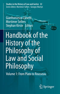 Vorderes Coverbild Handbook of the History of the Philosophy of Law and Social Philosophy