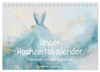 Vorderes Coverbild Unser Hochzeitskalender - Individuell und Selbstgestaltet (Tischkalender 2025 DIN A5 quer), CALVENDO Monatskalender