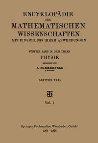 Vorderes Coverbild Encyklopädie der Mathematischen Wissenschaften mit Einschluss ihrer Anwendungen
