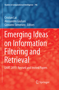 Vorderes Coverbild Emerging Ideas on Information Filtering and Retrieval