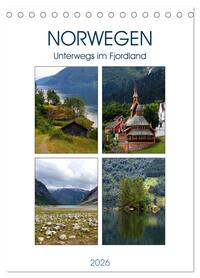 Vorderes Coverbild Norwegen - Unterwegs im Fjordland (Tischkalender 2026 DIN A5 hoch), CALVENDO Monatskalender