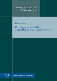 Vorderes Coverbild Rechtsprobleme der Akkreditierung von Studiengängen