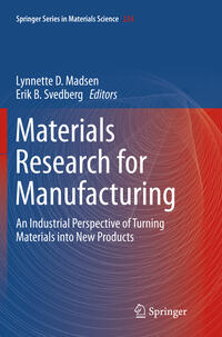 Vorderes Coverbild Materials Research for Manufacturing
