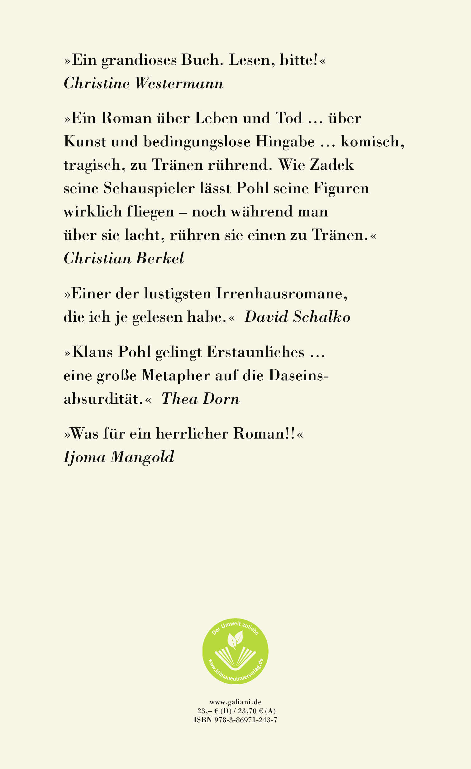 Rückseitencover Sein oder Nichtsein