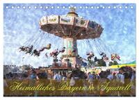 Vorderes Coverbild Heimatliches Bayern in Aquarell CH-Version (Tischkalender 2025 DIN A5 quer), CALVENDO Monatskalender