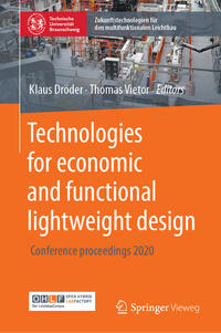 Vorderes Coverbild Technologies for economic and functional lightweight design