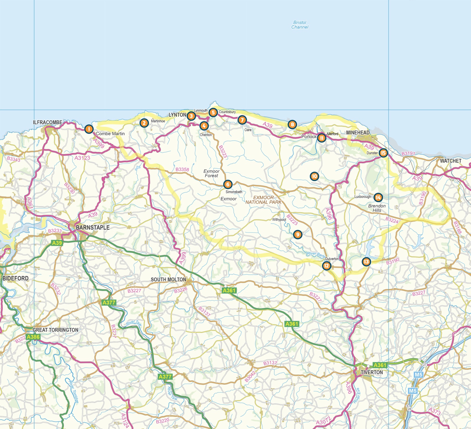 Beispielinhalt (Bild) Short Walks on Exmoor