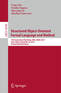 Vorderes Coverbild Structured Object-Oriented Formal Language and Method