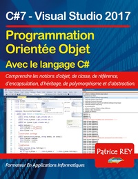 Vorderes Coverbild Programmation orientee objet avec C#7 (edition reliee)