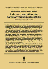 Vorderes Coverbild Lehrbuch und Atlas der Farbstoffverdünnungstechnik