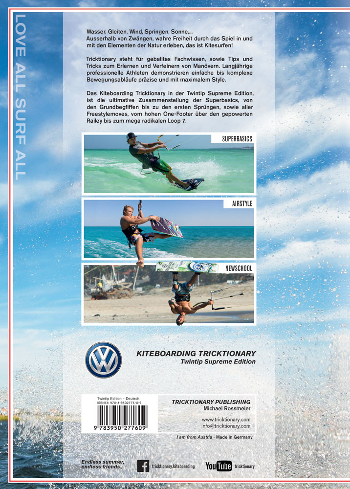 Rückseitencover Kiteboarding Tricktionary