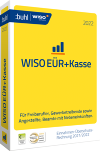 Vorderes Coverbild WISO EÜR+Kasse 2022