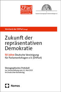 Vorderes Coverbild Zukunft der repräsentativen Demokratie
