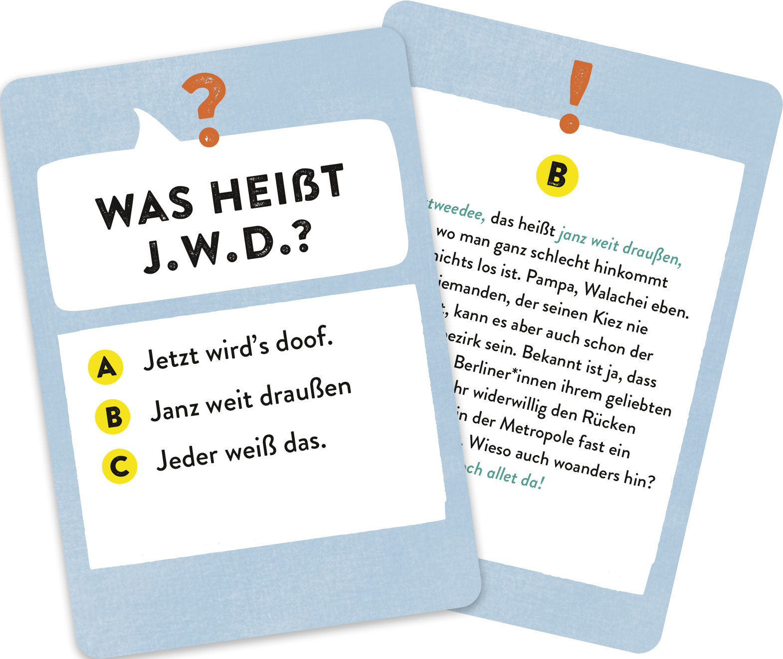 Beispielinhalt (Bild) Da kiekste, wa?! Das Berliner Dialekt-Quiz