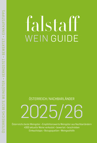 Vorderes Coverbild Falstaff Wein Guide 2025/26