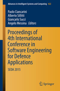 Vorderes Coverbild Proceedings of 4th International Conference in Software Engineering for Defence Applications