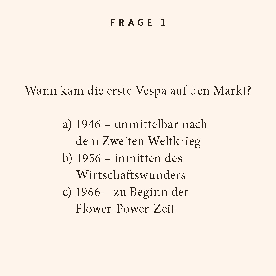 Beispielinhalt (Bild) Vespa-Quiz