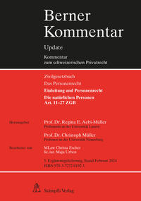 Vorderes Coverbild Die natürlichen Personen, Art. 11-27 ZGB, 5. Ergänzungslieferung