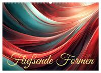 Vorderes Coverbild Fließende Formen (Wandkalender 2025 DIN A2 quer), CALVENDO Monatskalender