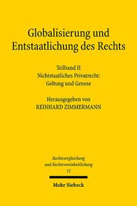 Vorderes Coverbild Globalisierung und Entstaatlichung des Rechts