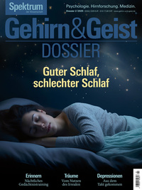 Vorderes Coverbild Gehirn&Geist Dossier 2/2025 Guter Schlaf, schlechter Schlaf